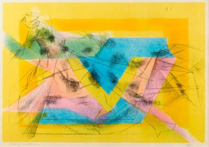 Jacques VILLON (1875-1963). L'écuyère. Lithographie...