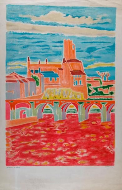 Jules CAVAILLES (1901-1977). Albi, le Vieux...