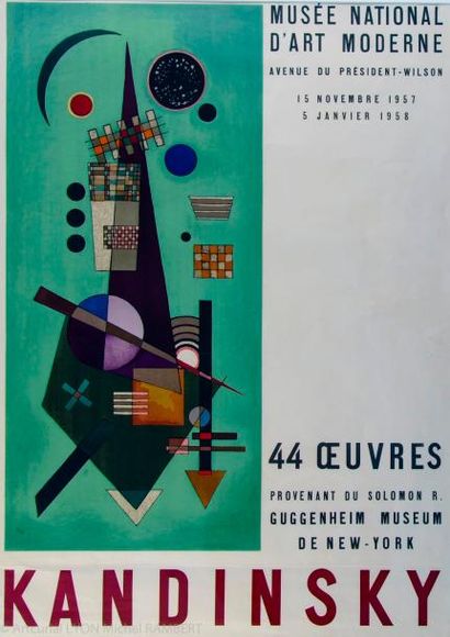 Affiche KANDINSKY MUSEE NATIONAL D ART MODERNE...