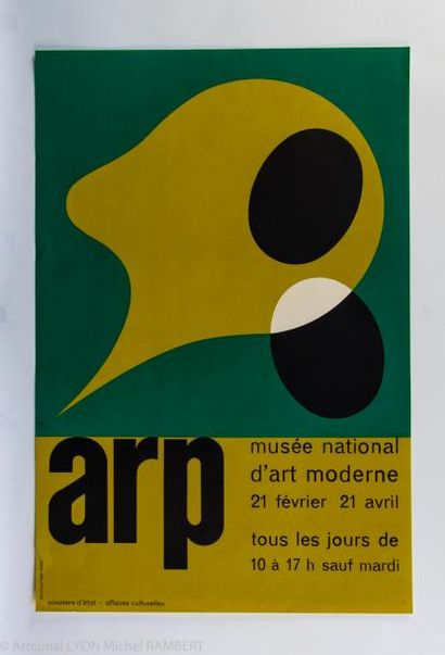 Hans ARP (1886-1966). Affiche du Musée national...
