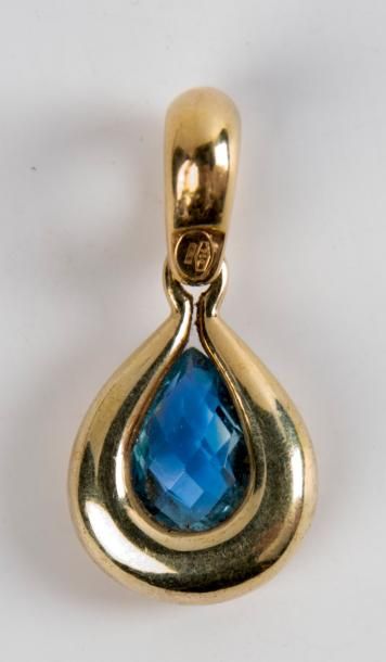 Pendentif or jaune 750 millièmes (18K) et...