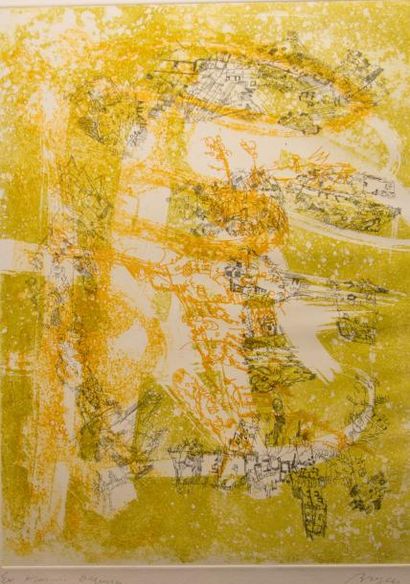 Camille BRYEN (1907-1977)
Lot de 4 estampes:...