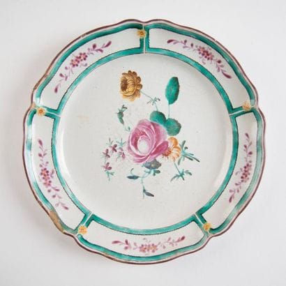 MARSEILLE, Robert
Deux assiettes en faïence:...