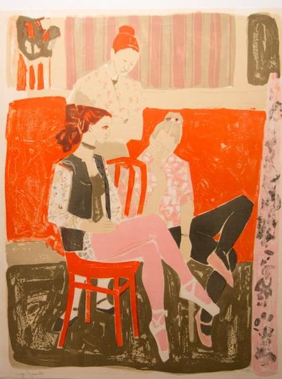 Roger BEZOMBES (1913 - 1994)
Lot de 3 lithographies.
-...