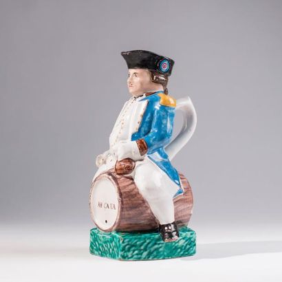 Pot Jacquot en faïence.
H: 28 cm. (un éclat...