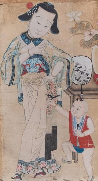 CHINE, début du XXème siècle
Deux peintures...