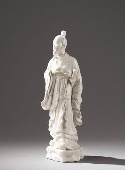 CHINE
Couple en blanc de Chine. moderne.
H:...