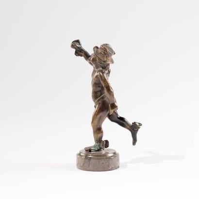 Petit Hermès (Mercure) en bronze, socle en...