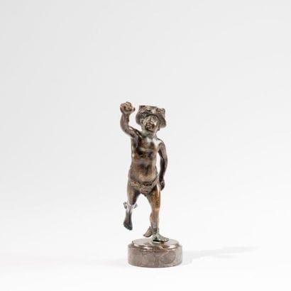 Petit Hermès (Mercure) en bronze, socle en...