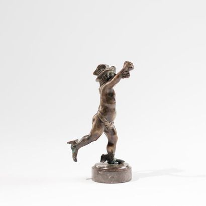 Petit Hermès (Mercure) en bronze, socle en...