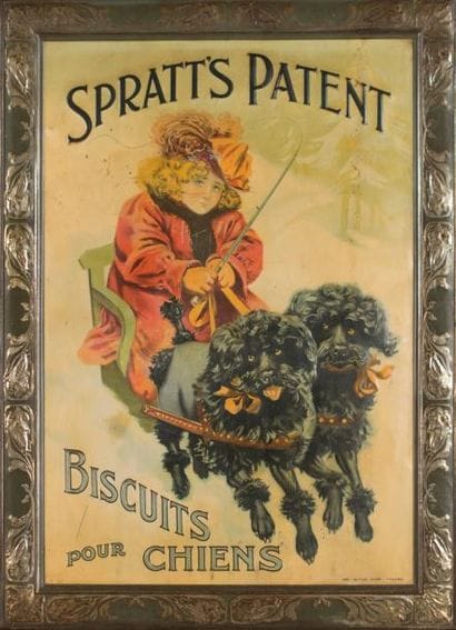 Spratt's Patent, Biscuits pour chiens. Plaque...