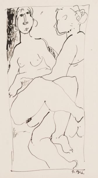 BRO
Les deux modèle. Encre signée en bas...