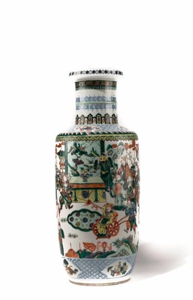 CHINE, fin XIXème - début XXème siècle
Vase...