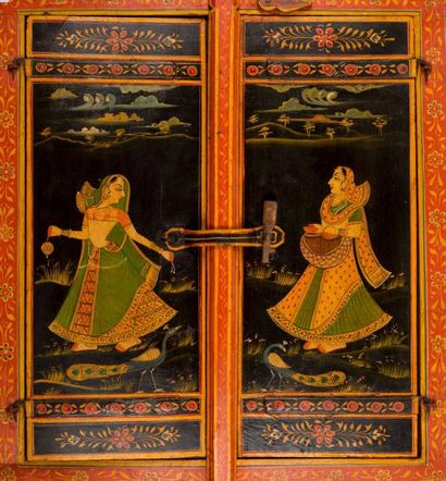 INDE, XIXème siècle
Deux panneaux ouvrant...