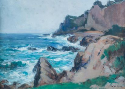 Émile WÉGELIN (1875-1962)
Rochers battus...
