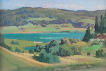 Émile WÉGELIN (1875-1962)
Vue du lac Narlay,...