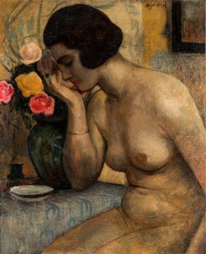 Marc AYNARD (1898-1983)
Nu assis.
Huile sur...