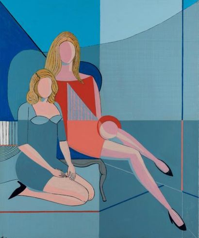Philippe-Henri CARRON (1948)
Deux soeurs.
Acrylique...