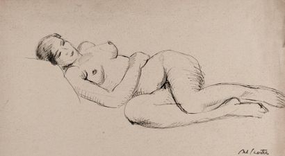 Antoine CHARTRES (1903-1968)
Nu allongé.
Dessin...