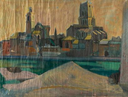 Antoine CHARTRES (1903-1968)
Italie, ville...