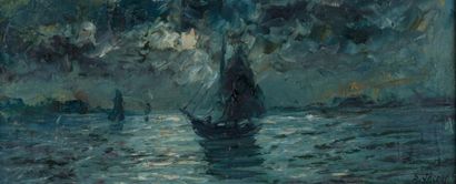 Dieudonné JACOBS (1887-1967)
Voilier sous...