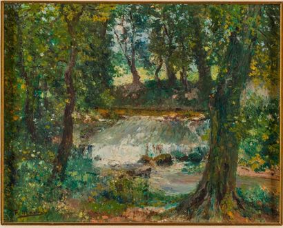 François MAURY (1861-1933)
Chute d'eau au...