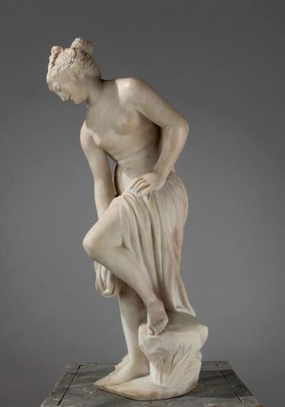 Guglielmo PUGI (c.1850-1915). Baigneuse en...
