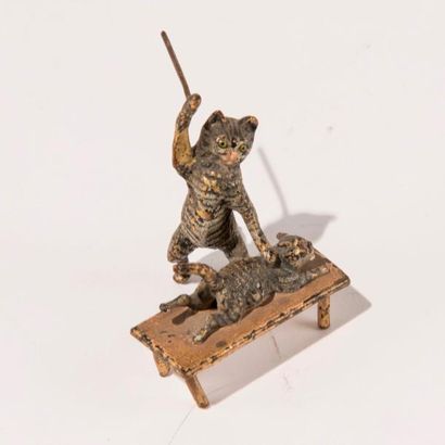 Bronze de Vienne. La fessée, sujet en bronze...