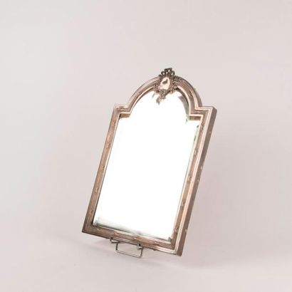 Miroir, l'encadrement en argent, poinçon...