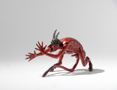 Bronze de Vienne. Grand diable en bronze...