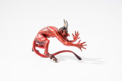 Bronze de Vienne. Grand diable en bronze...