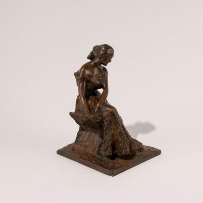 Michele VEDANI (1874 - 1969). Femme assise...