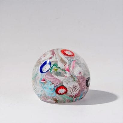 Boule sulfure datée 1887. Diam : 7 cm.