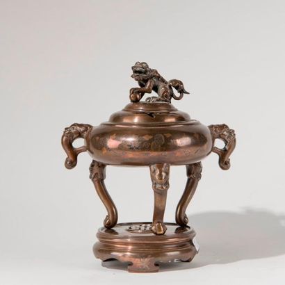INDOCHINE, début du XXème siècle. Brûle-parfum...