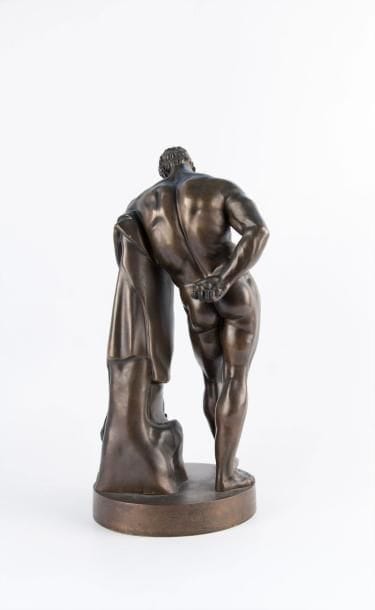 Hercule Farnèse en bronze. Epreuve à patine...