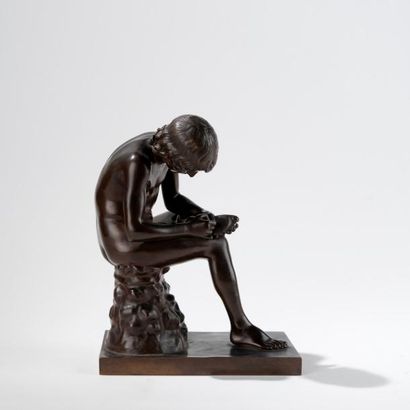 Le spinario ou tireur d'épine, d'après l'original...