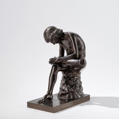 Le spinario ou tireur d'épine, d'après l'original...