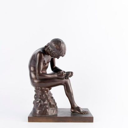Le spinario ou tireur d'épine, d'après l'original...