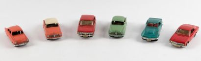 Marklin, lot de 6 voitures bon état : Borqward...