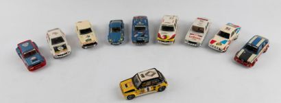 Solido, lot de 10 voitures de rallye , bon...