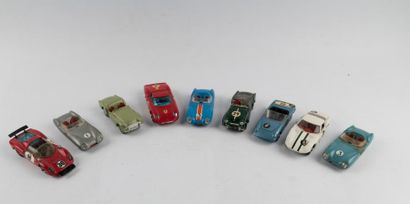 Corgi Toys, lot de 9 voitures de sport sans...