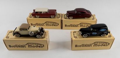 Brooklin Models, lot de 4 voitures en boite...
