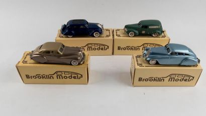 Brooklin Models, lot de 4 voitures en boite...