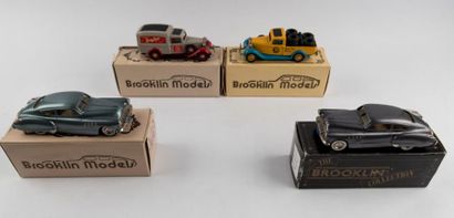 Brooklin Models, lot de 4 voitures en boite...