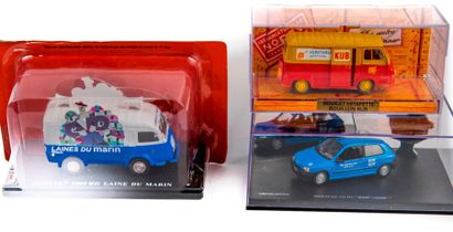Lot de 46 vehicules publicitaires : 18 Eligor...