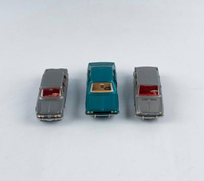 Dinky Toys France, lot de 3 voitures : Mercedes...