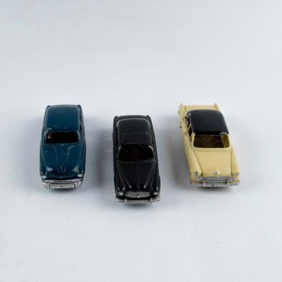 Dinky Toys France, lot de 3 voitures : Simca...