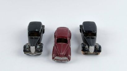 Dinky Toys France, lot de 3 voitures : Peugeot...