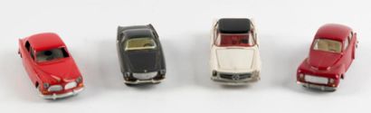 Tekno, lot de 4 voitures sans boite, bon...