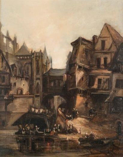 Ecole XIXème siècle - dans le goût d'Eugène...